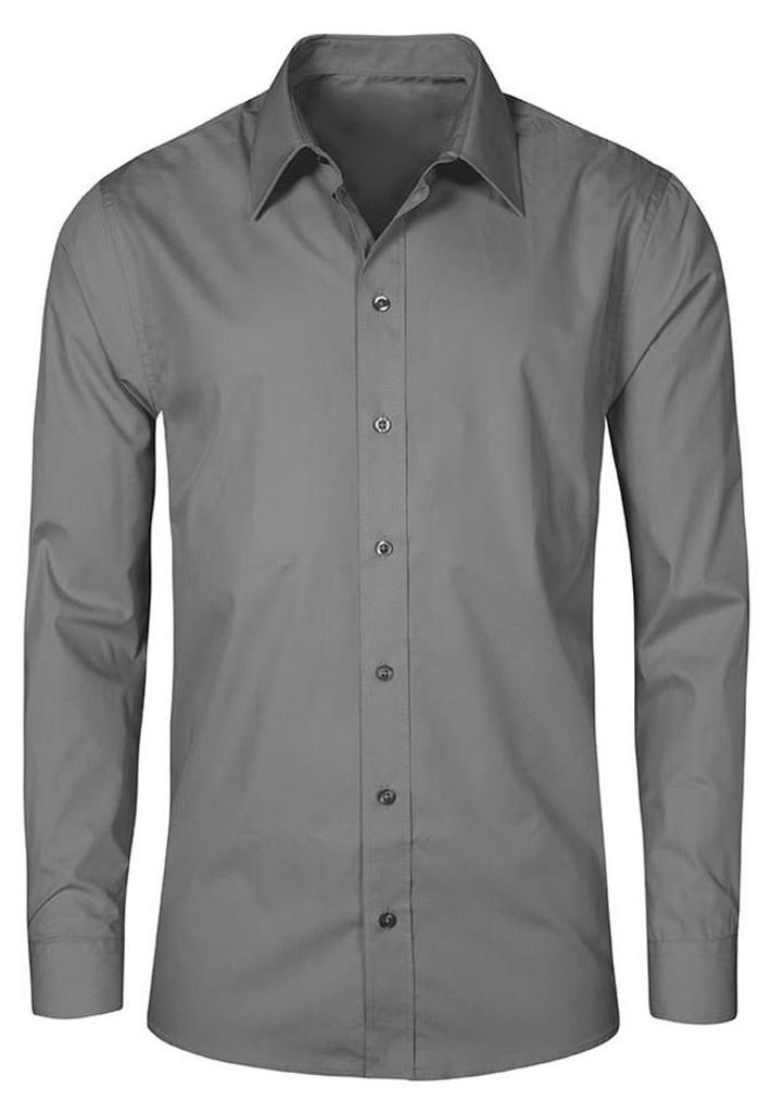 Promodoro - Hemd für Herren - Business Langärmlig LT3134 (5XL) (Stahlgrau)