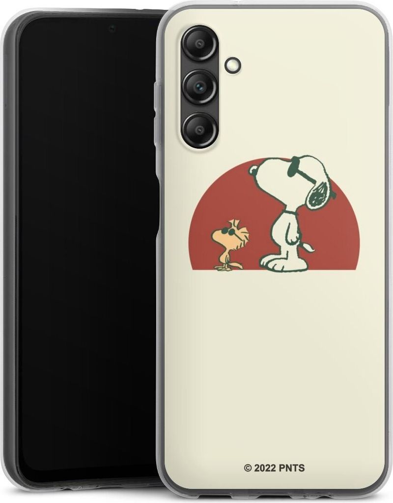 DeinDesign Handyhülle für Samsung Galaxy A14 5G Silikon Hülle Case Smartphone Schutzhülle Offizielles Lizenzprodukt Snoopy Kindheit
