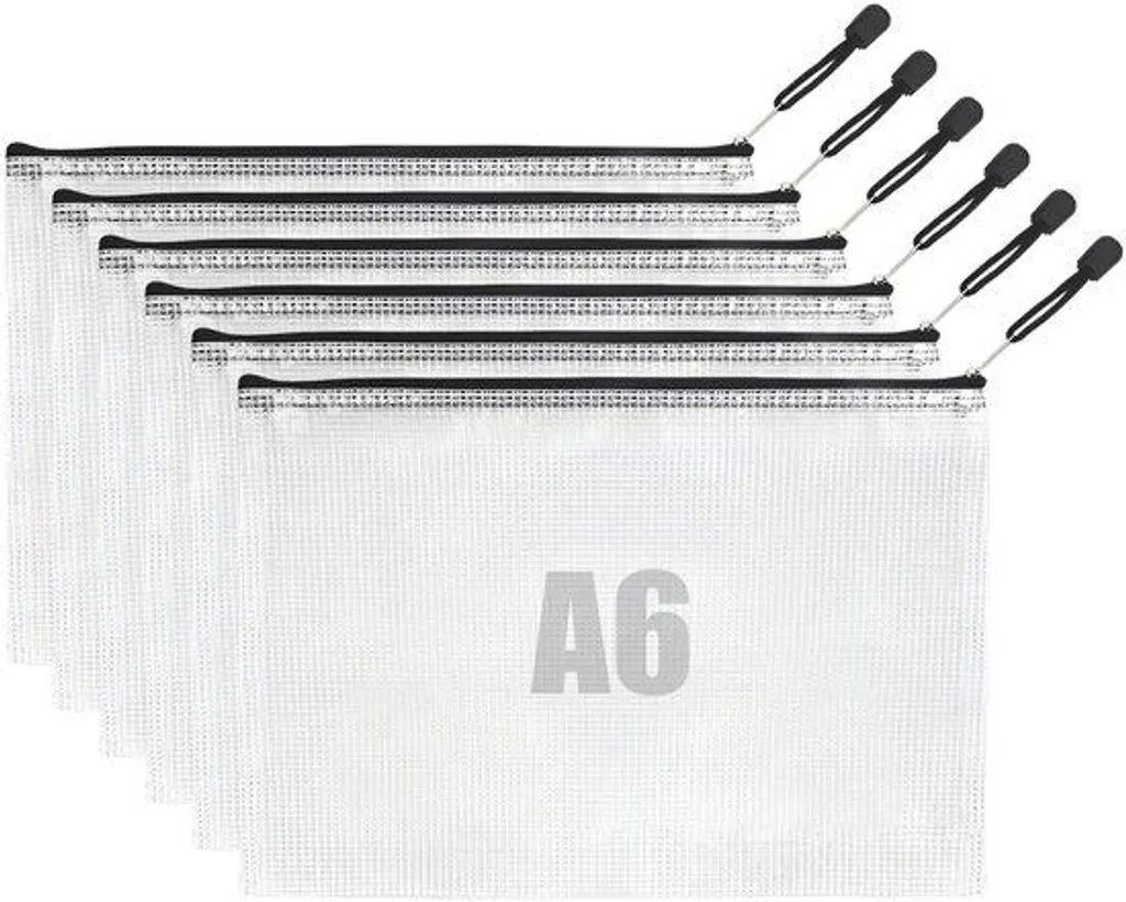 Pochettes zippées transparentes petits modèles pour fournitures et bureau