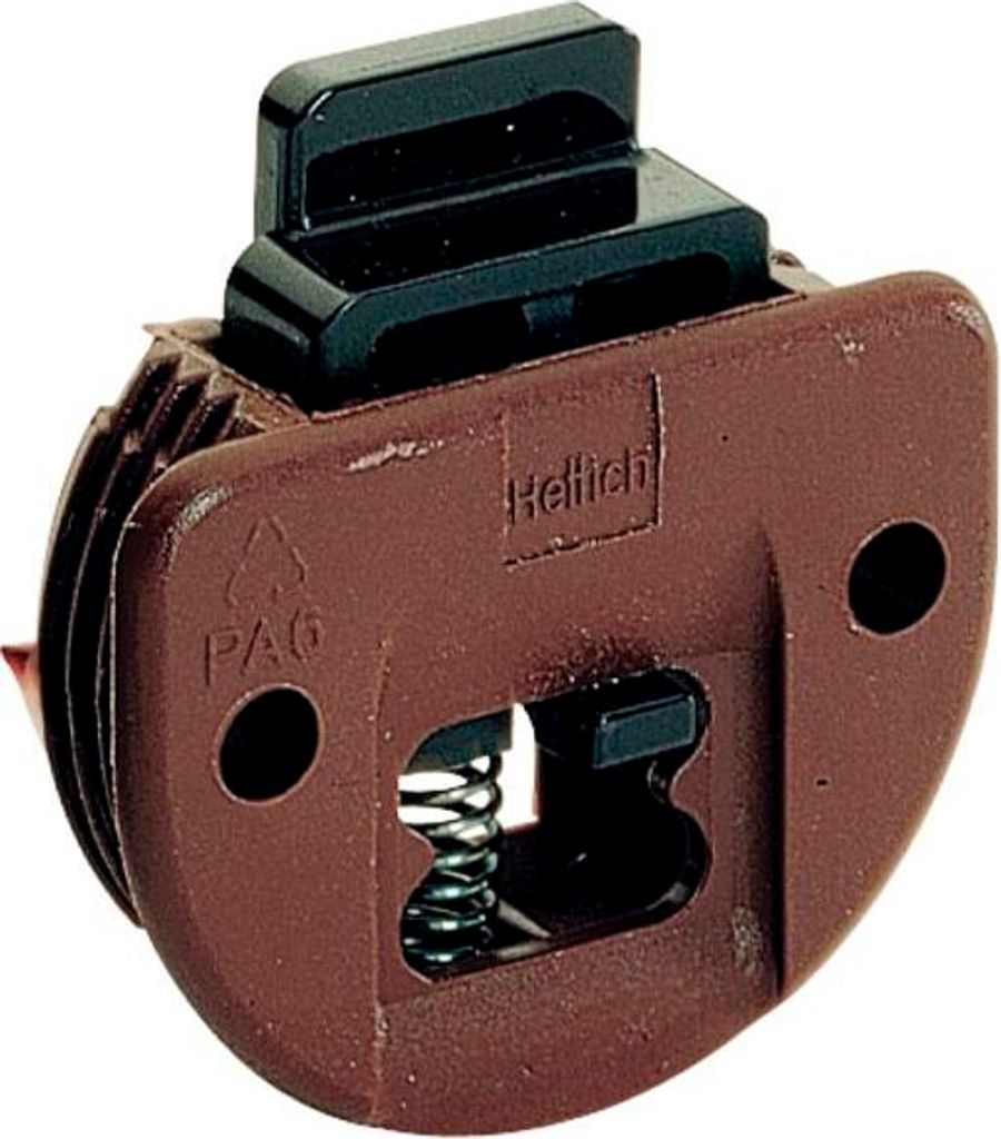Hettich Führungsteil Slide Line 55 / 025123 mit federndem Riegel Kunststoff braun - 25123
