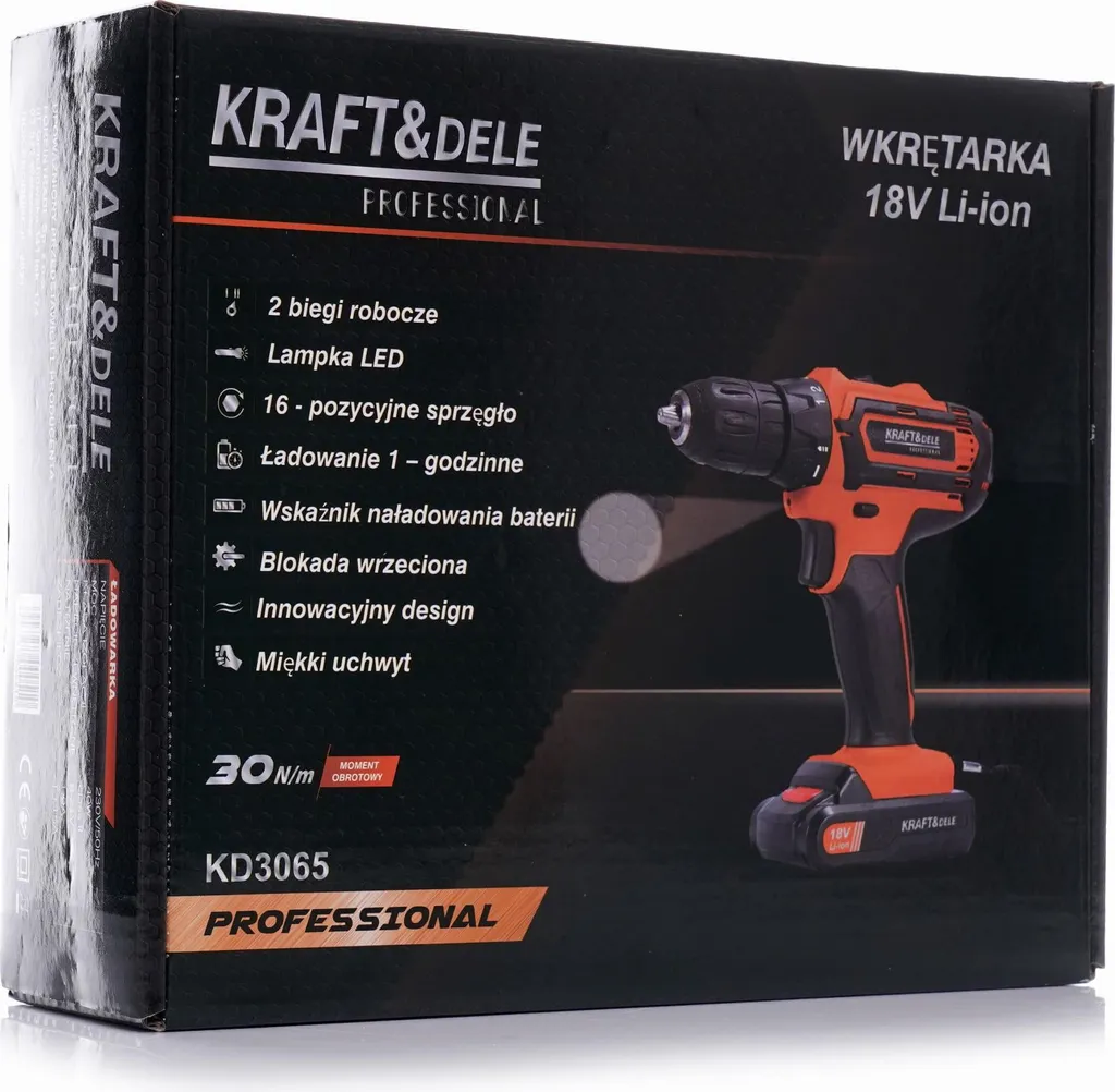 Perceuse-visseuse sans fil 18V Kraft & Dele KD3065 avec batterie - 2