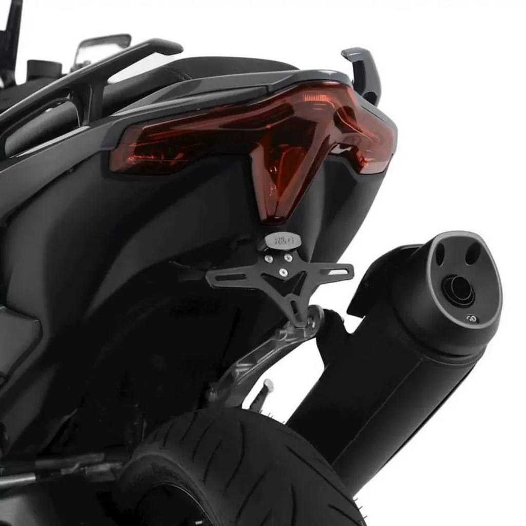 Support Plaque Inox LP0340BK R&G Racing pour Yamaha TMAX 560 Tech Max