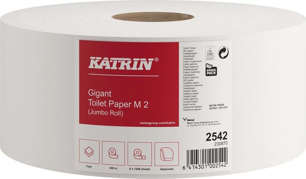 KATRIN 2542 Papier hygiénique KATRIN Jumbo CLASSIC Gigant Image du produit 