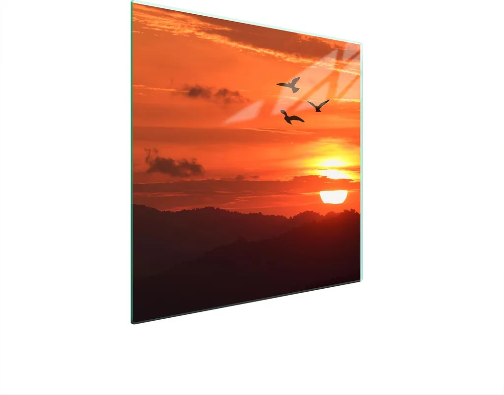 Pannello in Vetro Temperato 50x52 Sun: Protezione Elegante Cucina