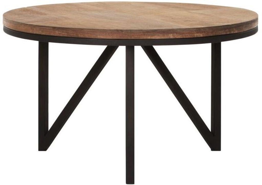 DTP Home Couchtisch Odeon, rund, mittelgroß, 35 x Ø 60 cm, recyceltes Teakholz