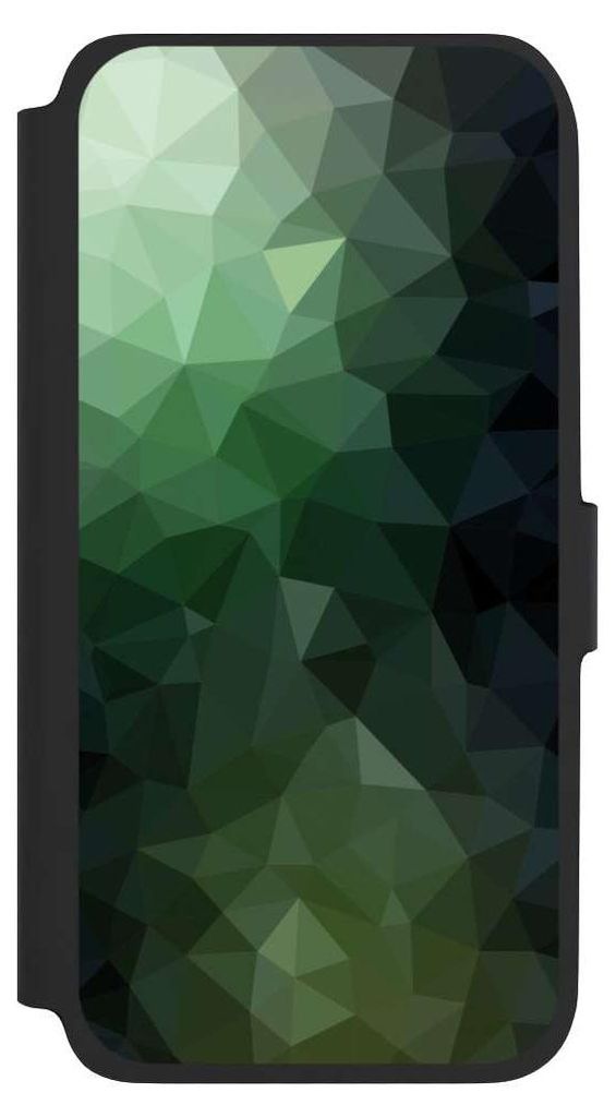 NIVOCASE Klapphülle für Samsung Galaxy A17 5G Handyhülle aus Kunst Leder NIVOflip schwarz Geometric Mosaik Tarnmuster
