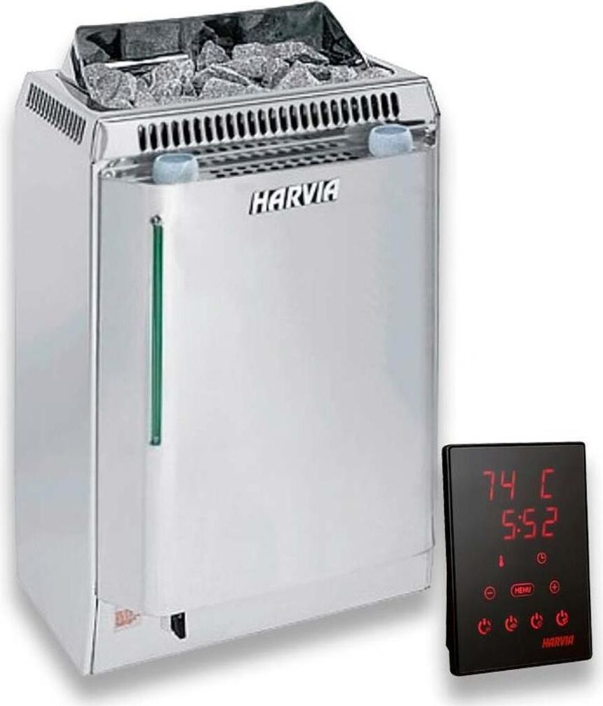 Set Saunaöfen Harvia Topclass Combi Kv60se + Harvia Xenio Cx110c Combi