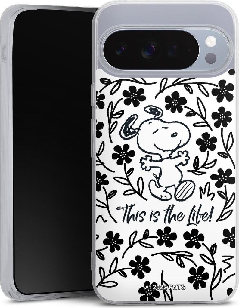 DeinDesign Handyhülle für Google Pixel 10 Pro XL Silikon Hülle Case Smartphone Schutzhülle Blumen Peanuts Snoopy