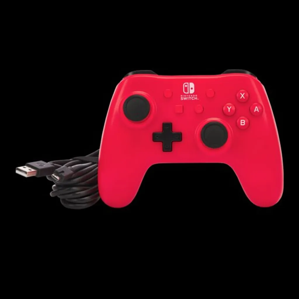 Manette Filaire PowerA Switch Raspberry Red - Accessoire Gaming Ergonomique - 13