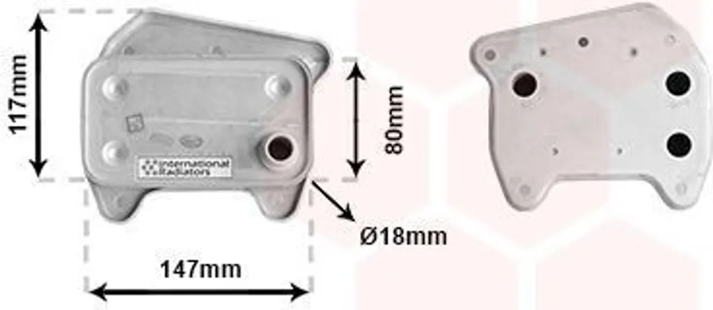 Refroidisseur d'huile pour Mercedes Classe E W211 et C W203 Van Wezel
