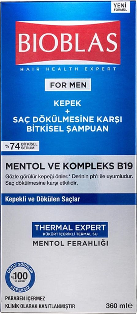 Bioblas Men Shampoo gegen Haarausfall & Schuppen – Mit Produktbild 