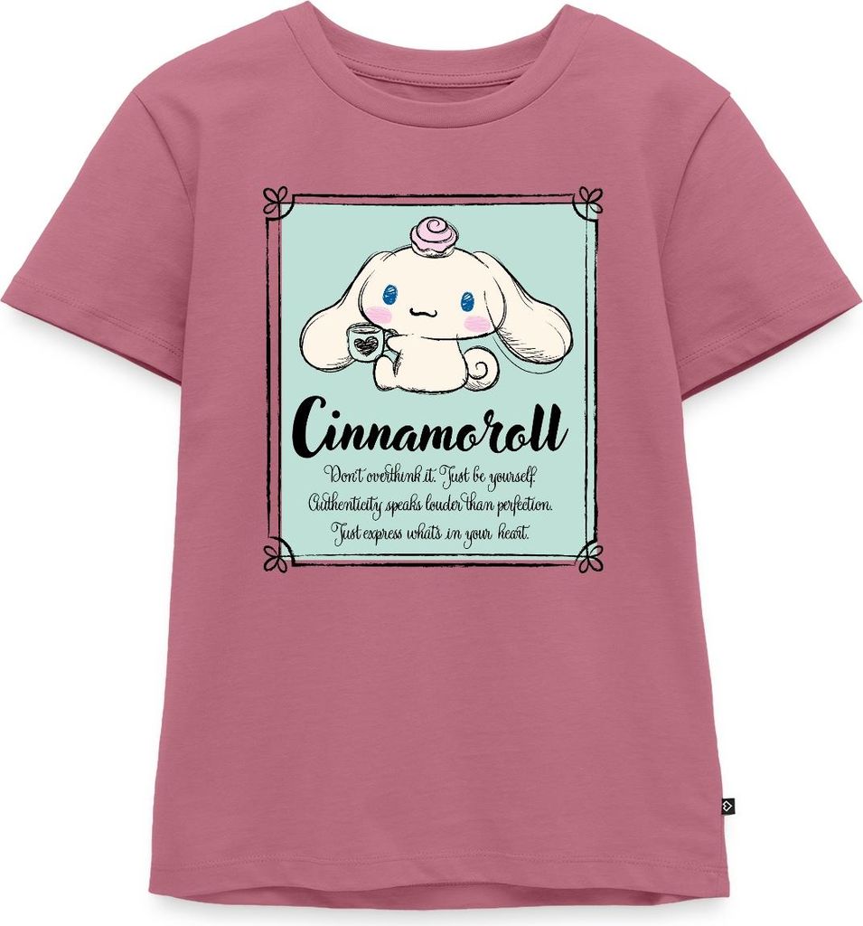 Spreadshirt Cinnamoroll Just Be Yourself Kinder Premium T-Shirt, 110/116 (4 Jahre), Mauve
