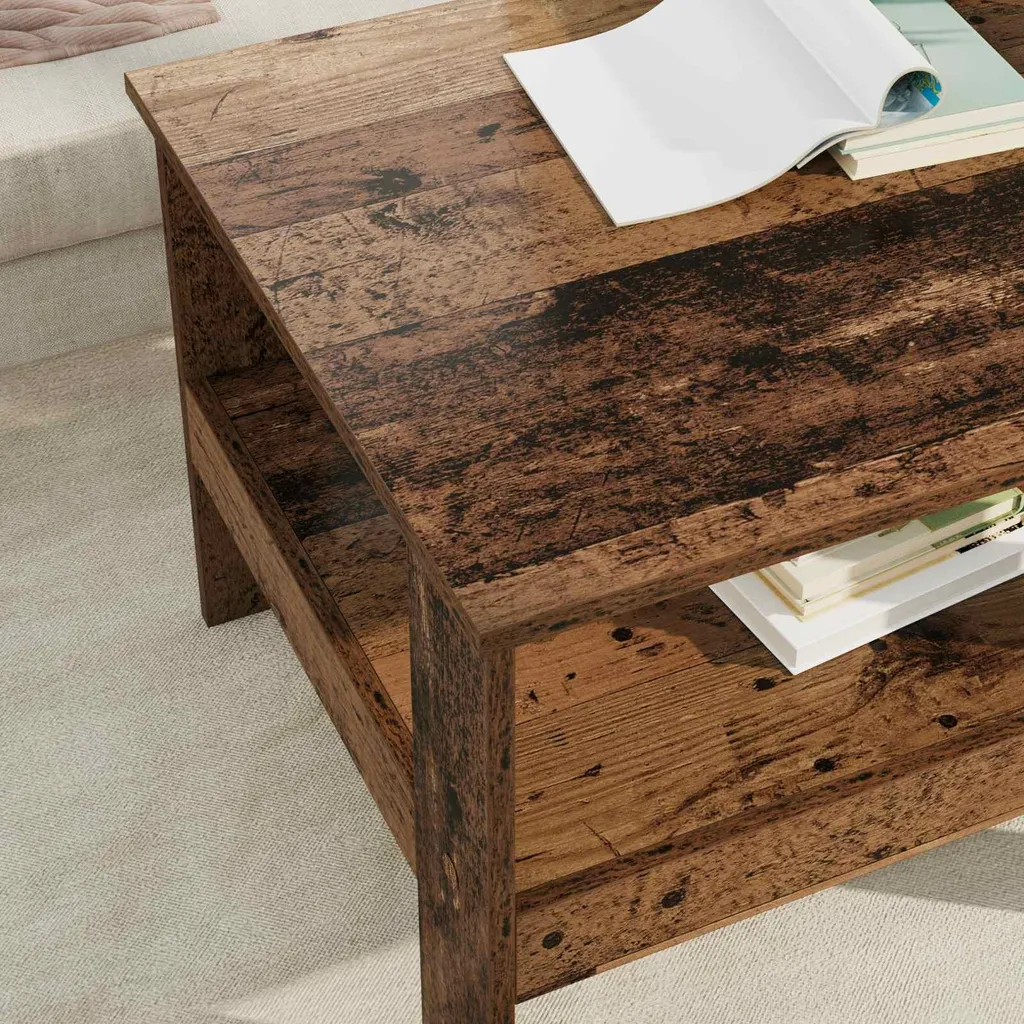 Offerta SYFAX™ Tavolino Salotto Legno Vecchio 57x55x45 cm - Qualità - 4