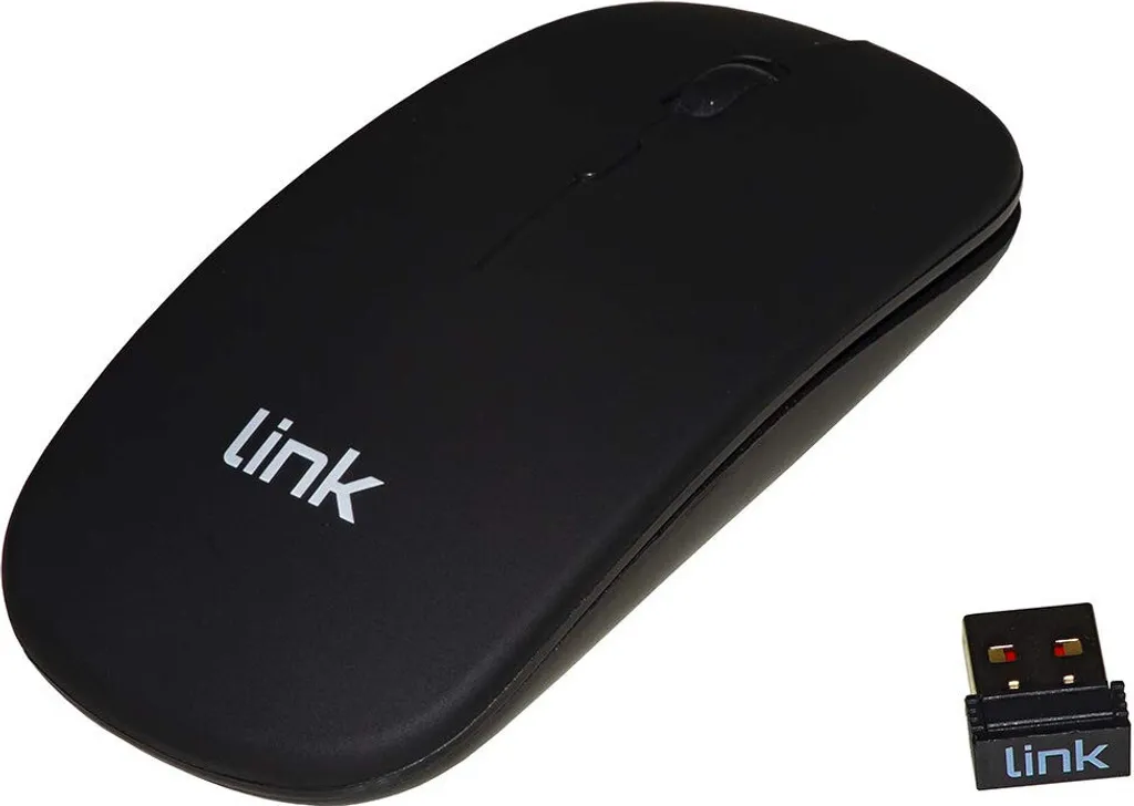Souris optique rechargeable 1600 DPI sans fil LINK LKMOS34 noire