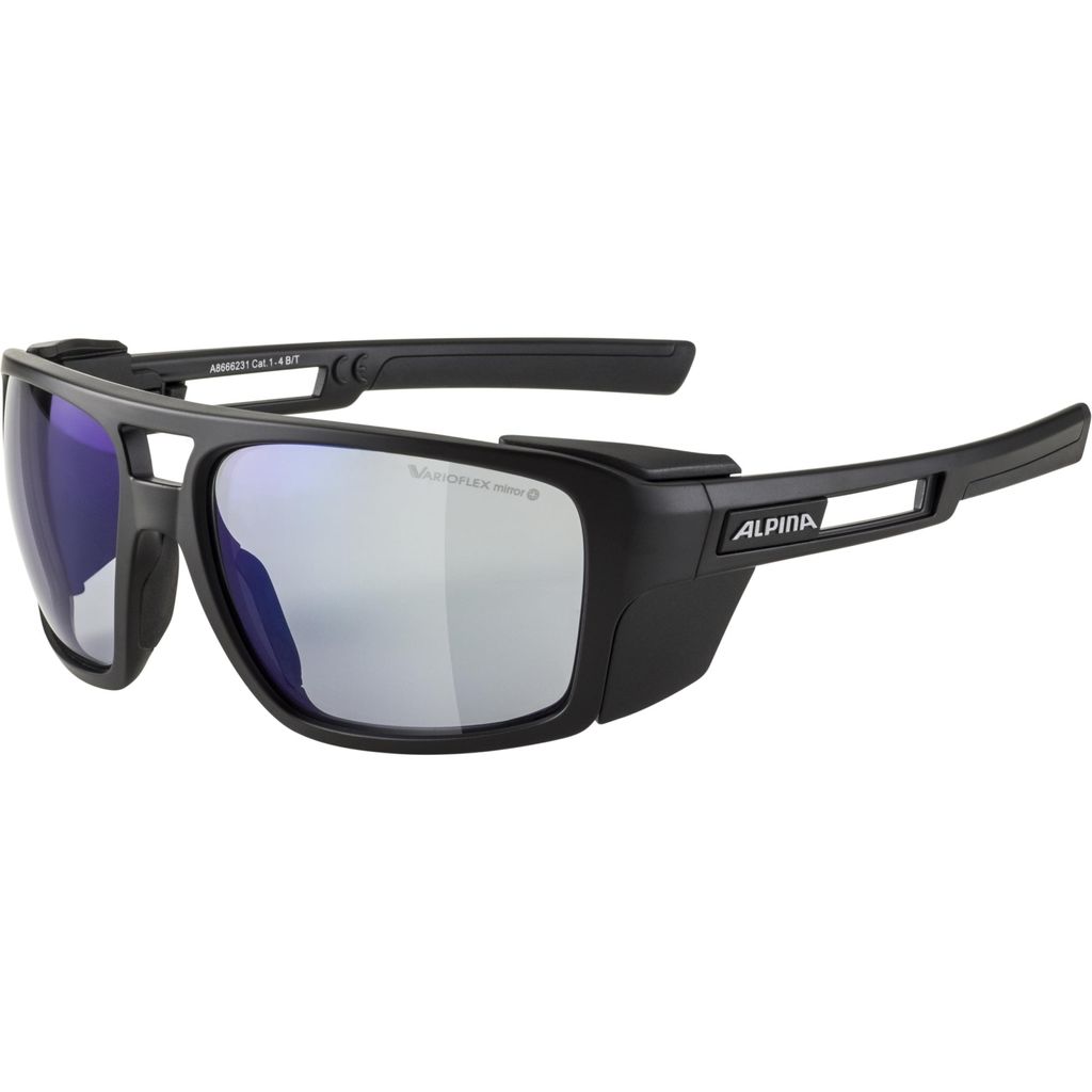 Alpina Skywalsh V Black Matt/Blue Outdoor Sonnenbrille