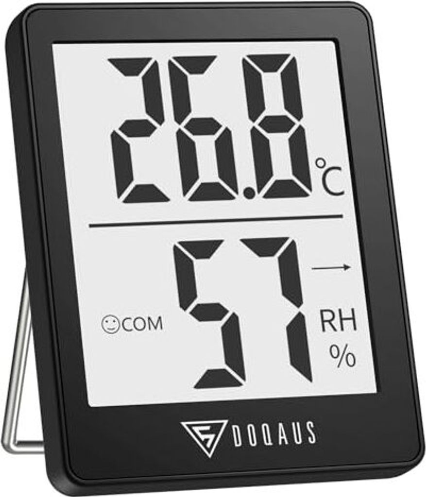 Doqaus Hygrometer Thermometer Innenmini Thermo-Hygrometer Feuchtigkeitsraum Feuchtigkeitsmesser hohe Genauigkeit Innenräume, Babyzimmer, lebendes ...