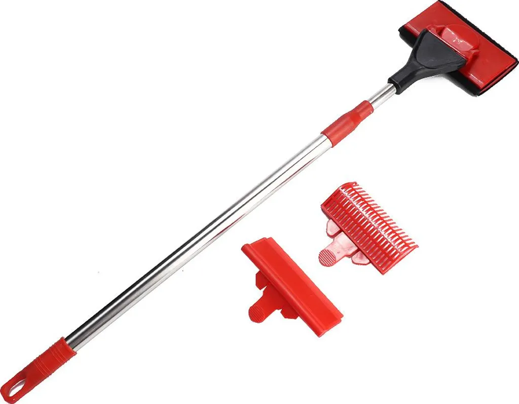 Accessoire de nettoyage pour aquarium à manche ergonomique et réglable
