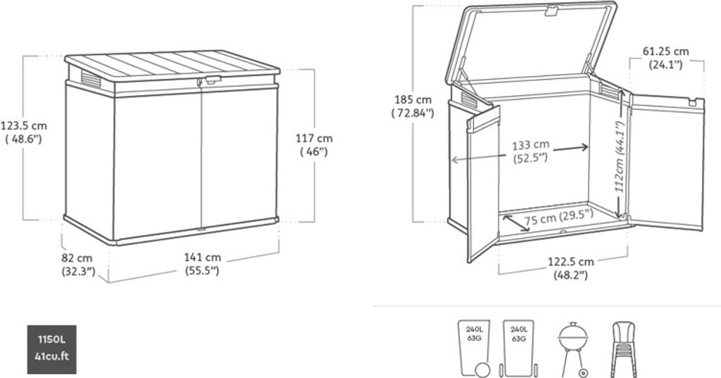 Keter Shed Elite Store 1200 L Obrázek produktu 20
