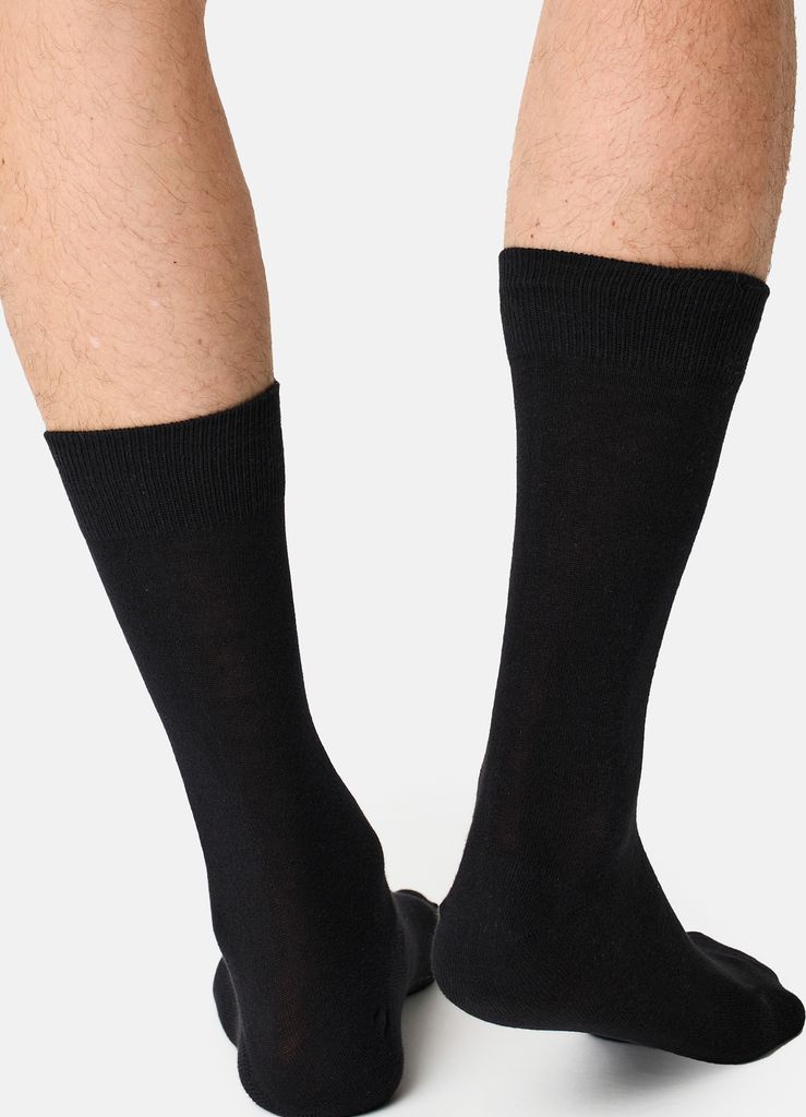 NUR DER Socken  uni Baumwolle Business schwarz 39-42 Produktbild 5