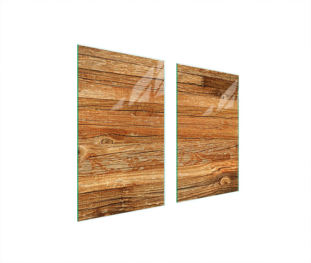 Glasschutzplatte Für Herd 75X52 Holz