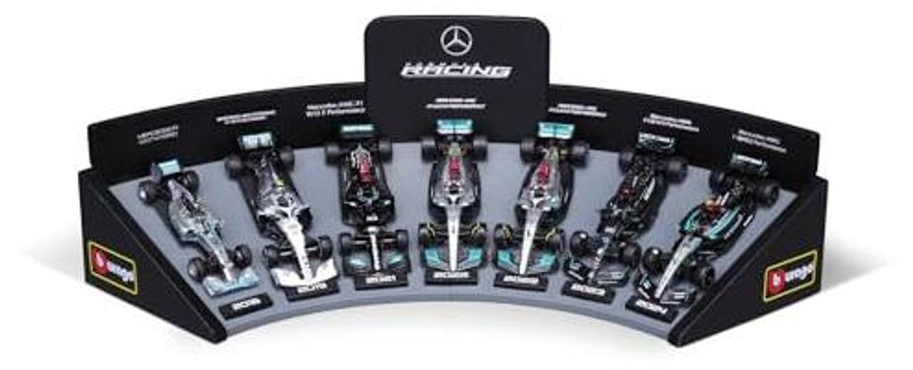 Coffret cadeau F1 Mercedes AMG Deluxe avec présentoir 1:43 Image du produit 
