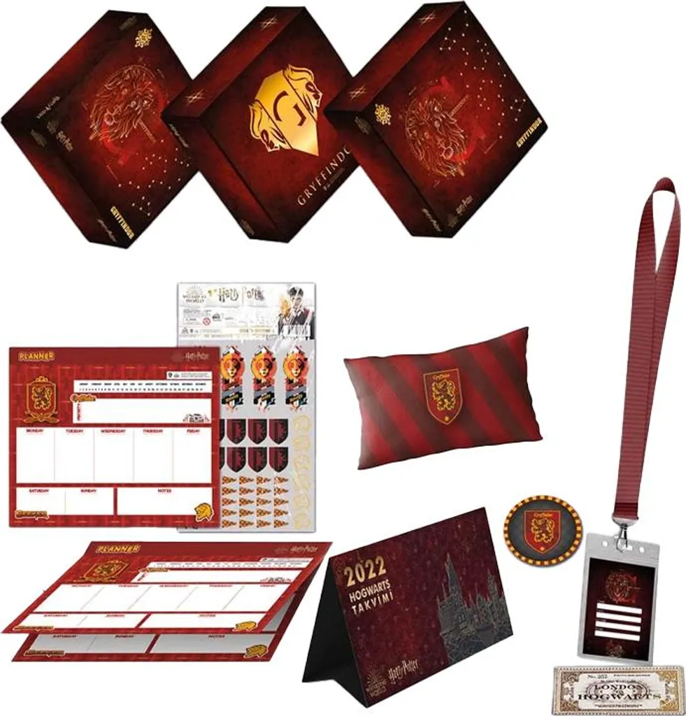 Coffret cadeau Gryffondor Harry Potter CD2353 - Set Rouge Noir et Blanc