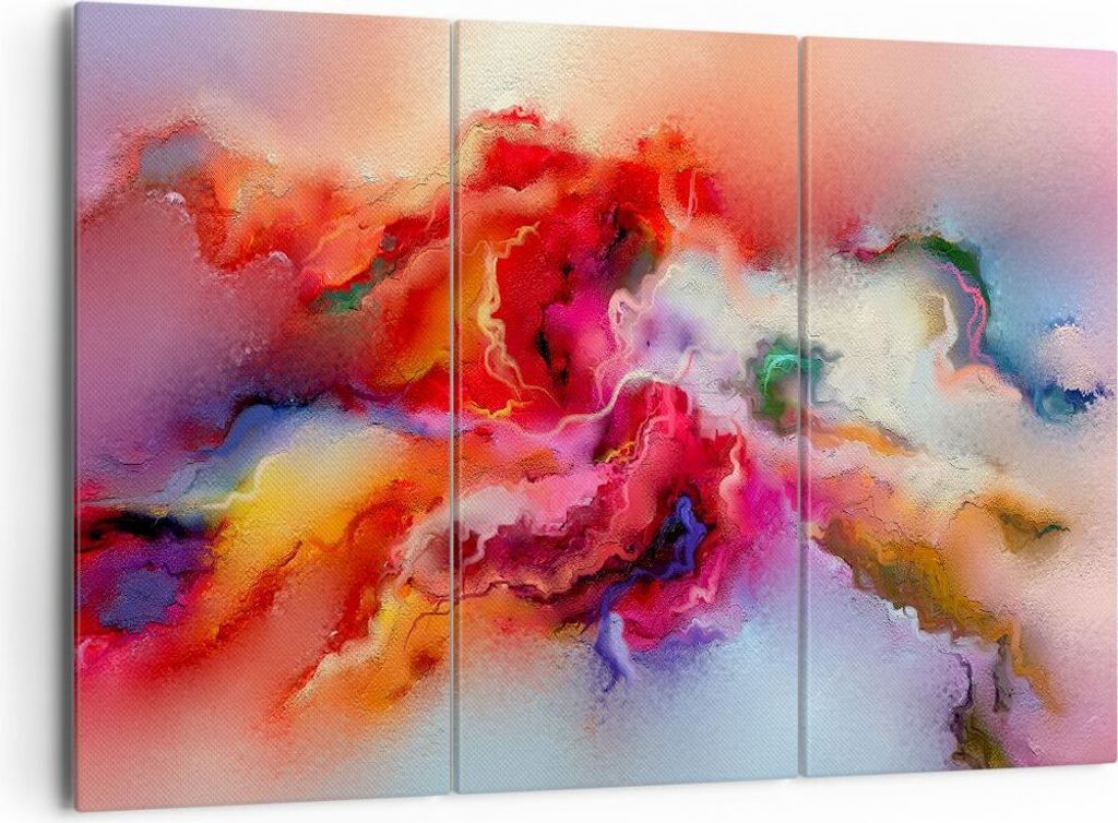 Bild auf Leinwand - Leinwandbild - Abstraktion modern - 165x110cm - Wand Bild - Wanddeko - Leinwanddruck - Bilder - Kunstdruck - Wanddekoration - L...