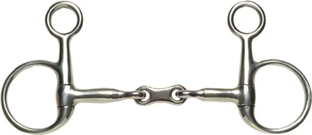 Imboccatura Korsteel French Link Snaffle II 115mm Acciaio Inox Professionale
