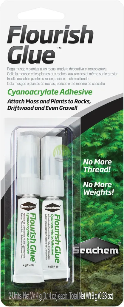 Seachem Flourish Glue Colla per Piante Acquario | 2x4g Originale