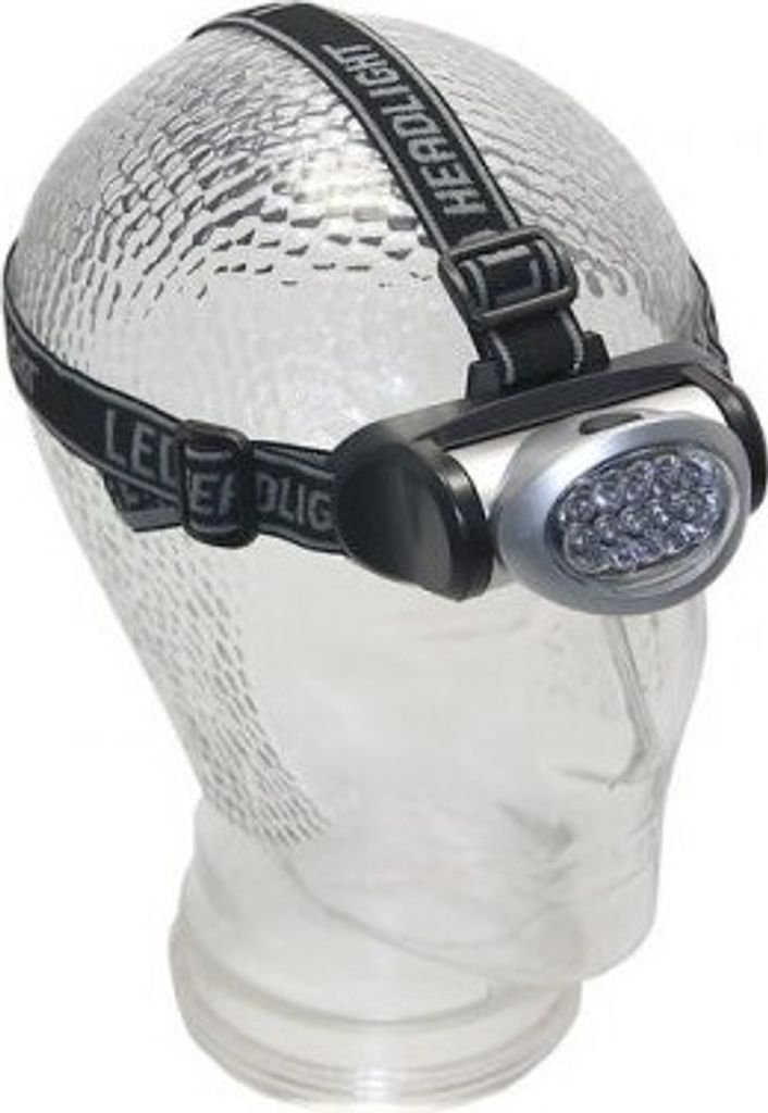 HQ TORCH-L-781, Stirnband-Taschenlampe, Schwarz, Silber, Kunststoff, LED, 10 Lampen, 1.5 V