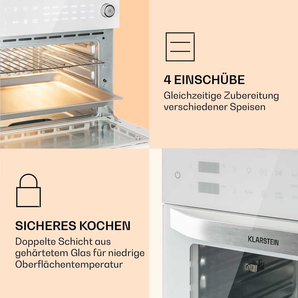 Klarstein Vigor Air Heißluftfritteuse XXL, Airfryer mit Produktbild 6