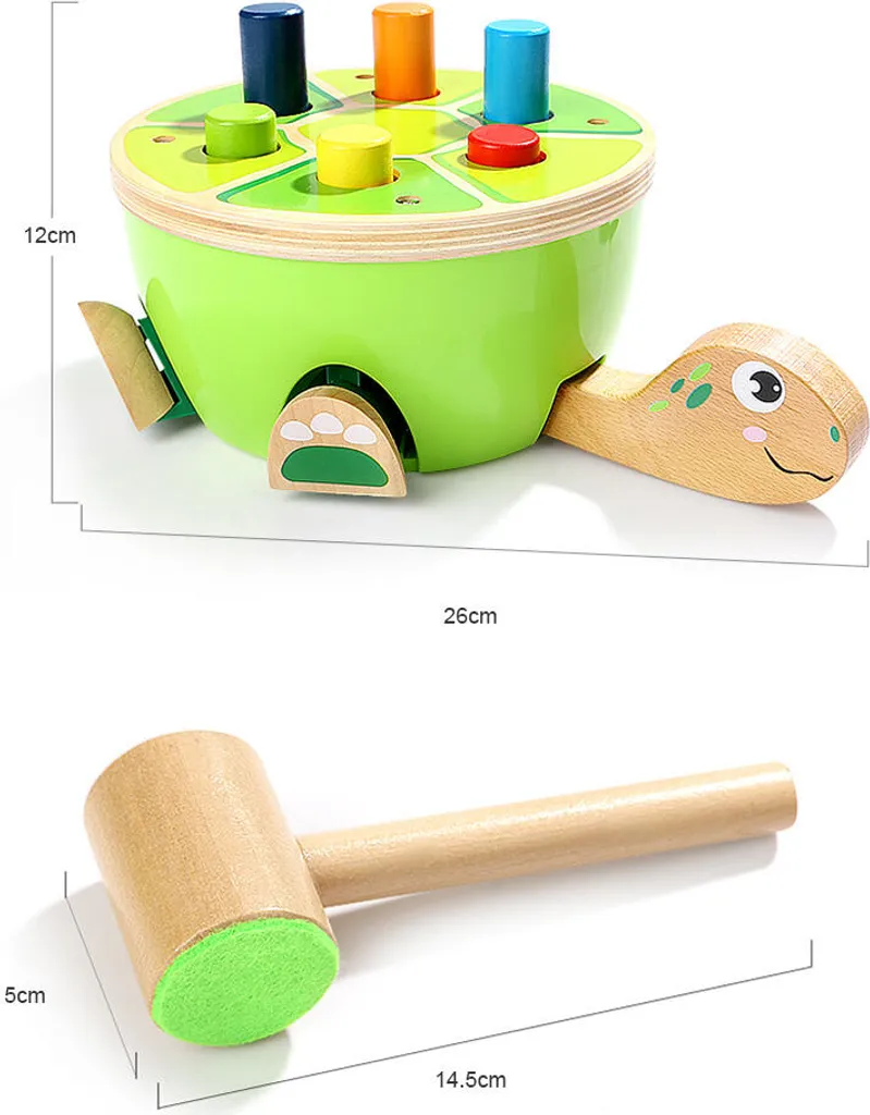 Jouet percussion Grenouille espiègle bois – Cadeau éveil solide bébé - 3