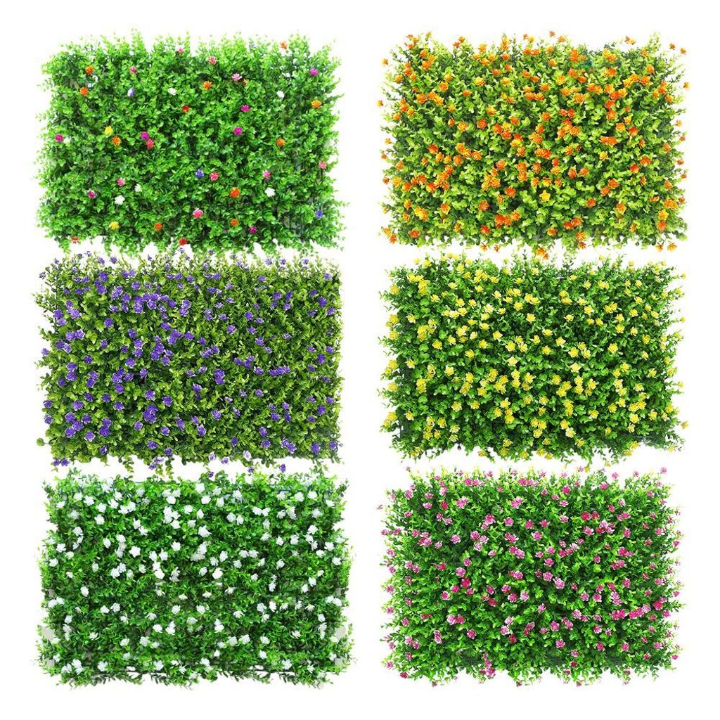 Künstliches Gras Matte Gras Zaun Künstliche Hecken Zaun für Garten Hof Hinterhof Nachbildung