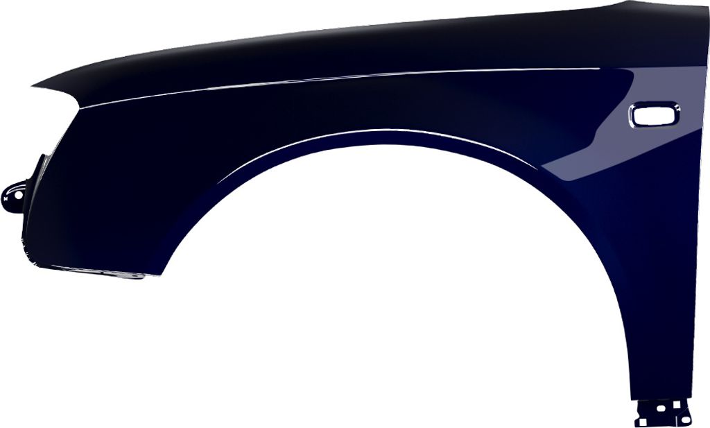BLU Premium Kotflügel Passend für Audi A4 B7 LZ5L Links Blau MingBlau | 2004-2008 | Vorderseite Vorne | Lackiert | Einbaufertig | Verzinkt