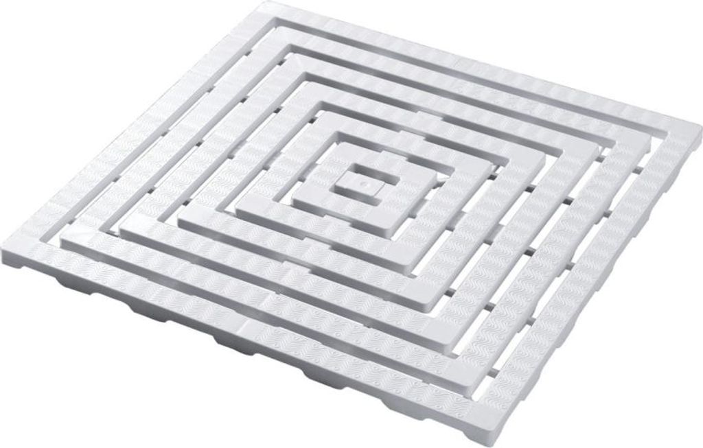 Delabie Gitterrost rutschhemmend Kunststoff weiß halbstarr