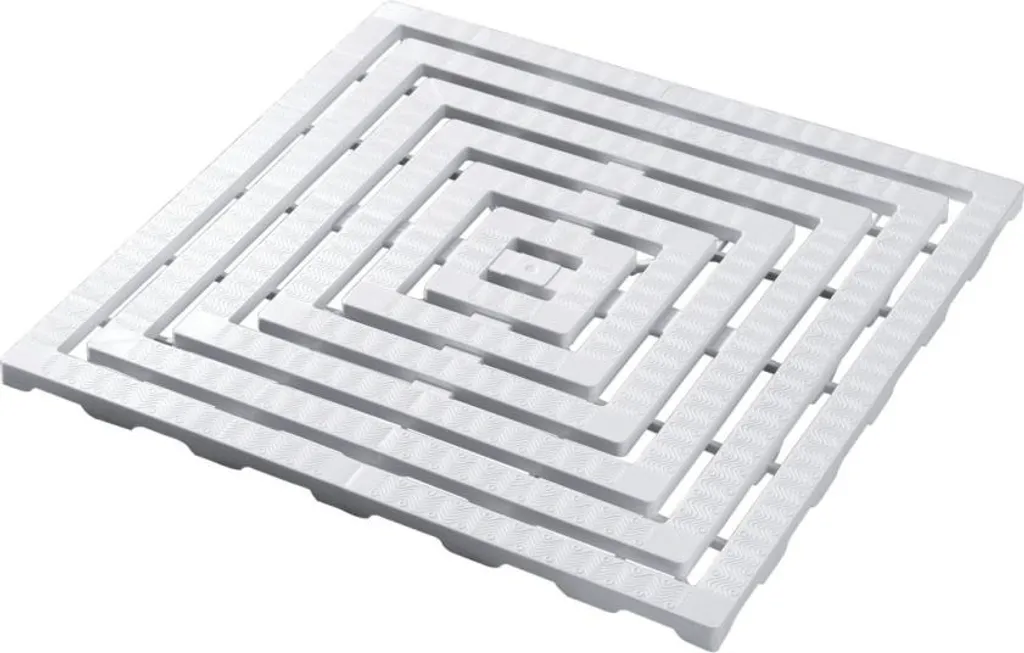 Pedana Doccia Delabie Bianca Antiscivolo Semirigida 57x57 cm