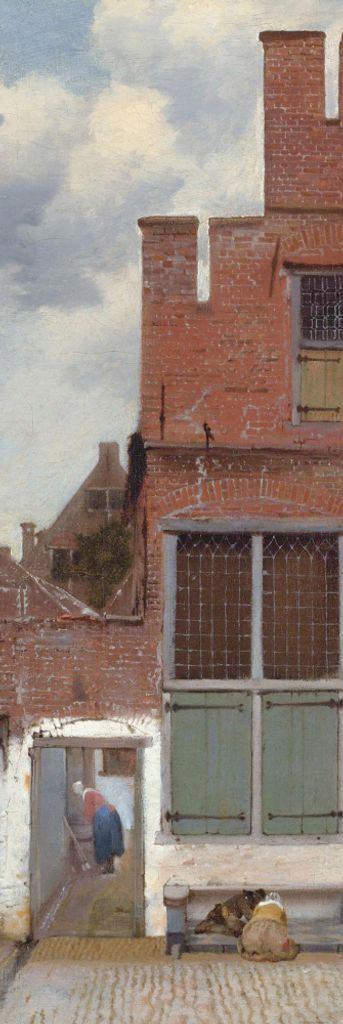 Johannes Vermeer Kunstdruck Bild - Straße In Delft, 1657-1658 (158 x 53 cm)