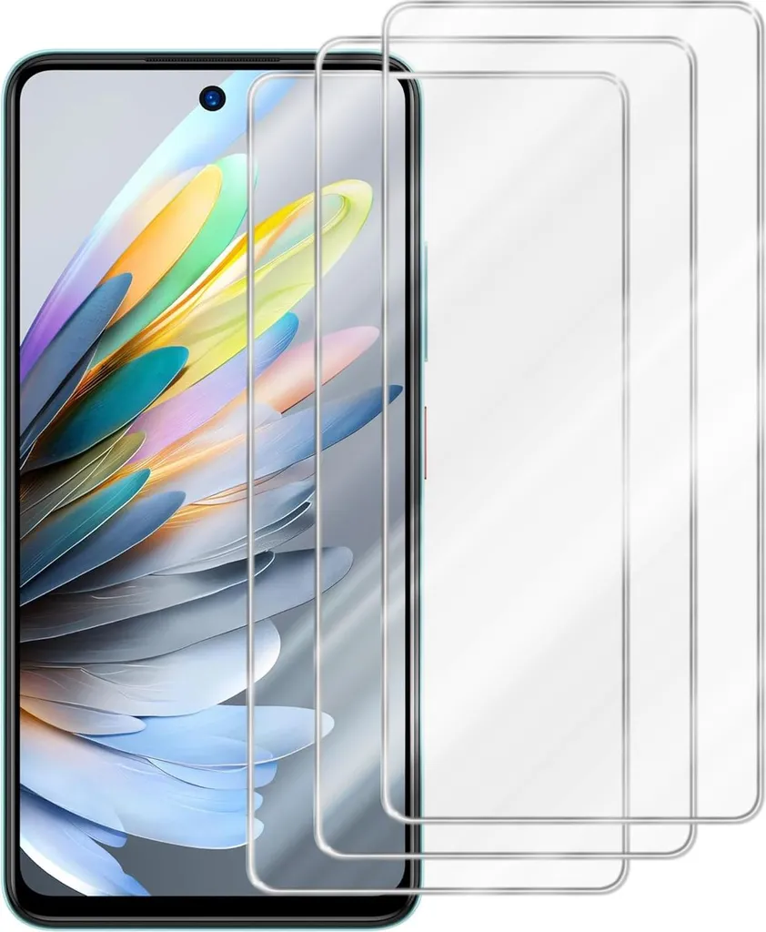Cadorabo 3x Vetro Protettivo per ZTE Blade A75 5G - Antigraffio 9H