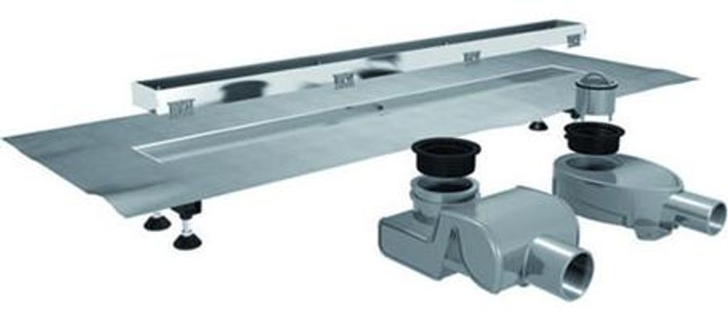 VIGOUR Designrinne individ.3.0 900mm inklusive Abdeckung matt schwarz