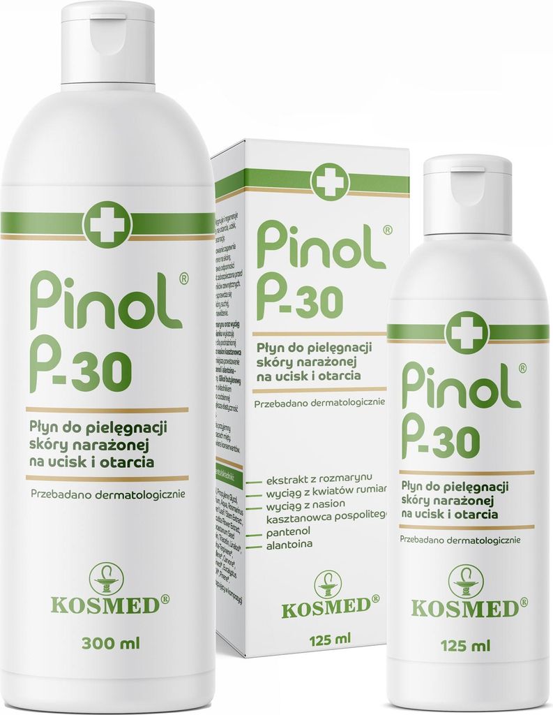 KOSMED Pinol P-30 Flüssigkeit zur Pflege von druck- und abriebbelasteter Haut 125 ml