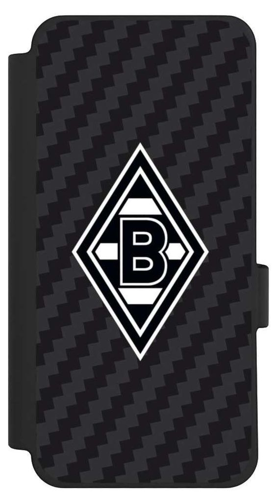 NIVOCASE Klapphülle für Google Pixel 10 Pro XL Handyhülle aus Kunst Leder NIVOflip schwarz Borussia Mönchengladbach Carbon Gladbach