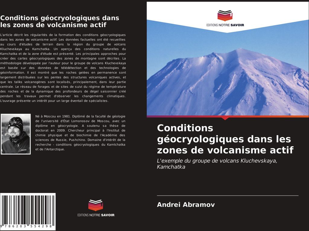 Conditions géocryologiques dans les zones de volcanisme actif