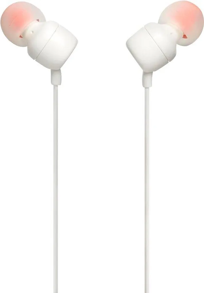Casque filaire blanc design avec commande volume et microphone de précision