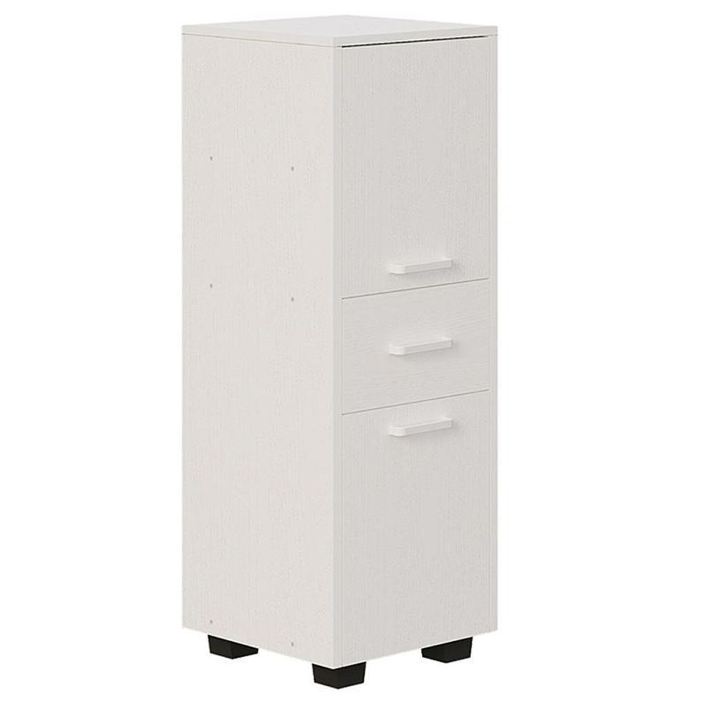 Funktionaler 2-türiger Schrank mit Schublade, moderner Loft-Stil, 86 cm