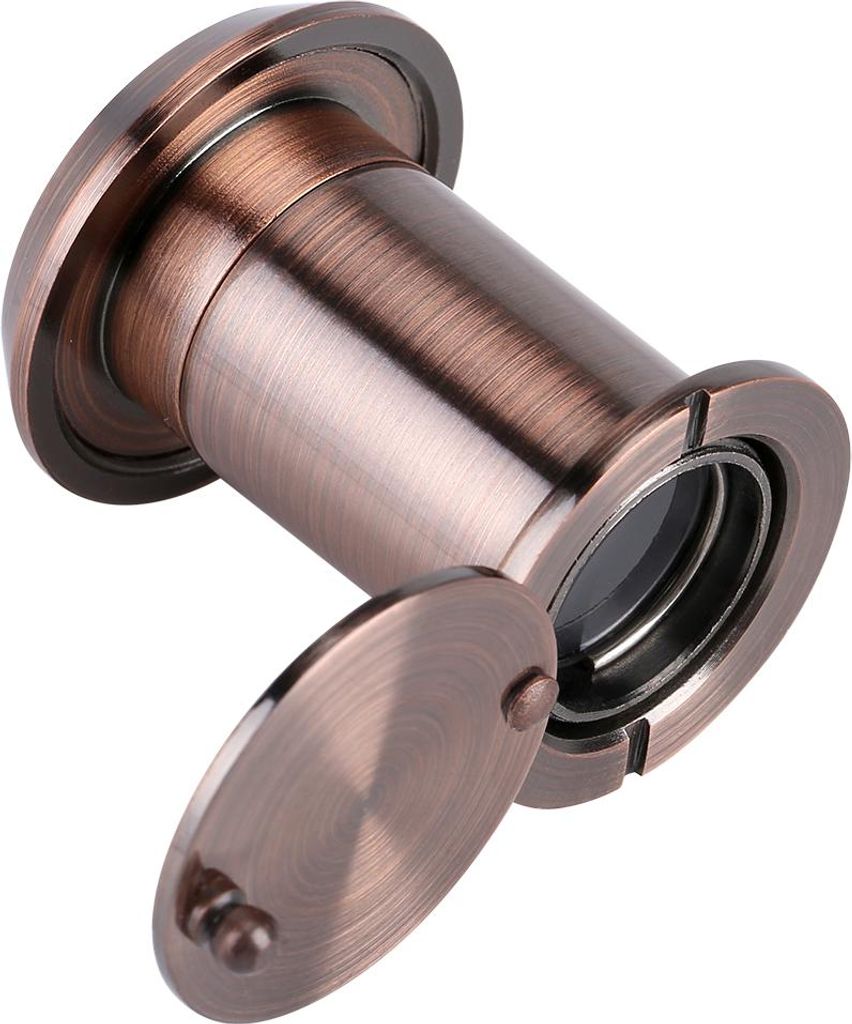 Optischer Weitwinkel-Türspion für die Haussicherheit (Rotbronze)