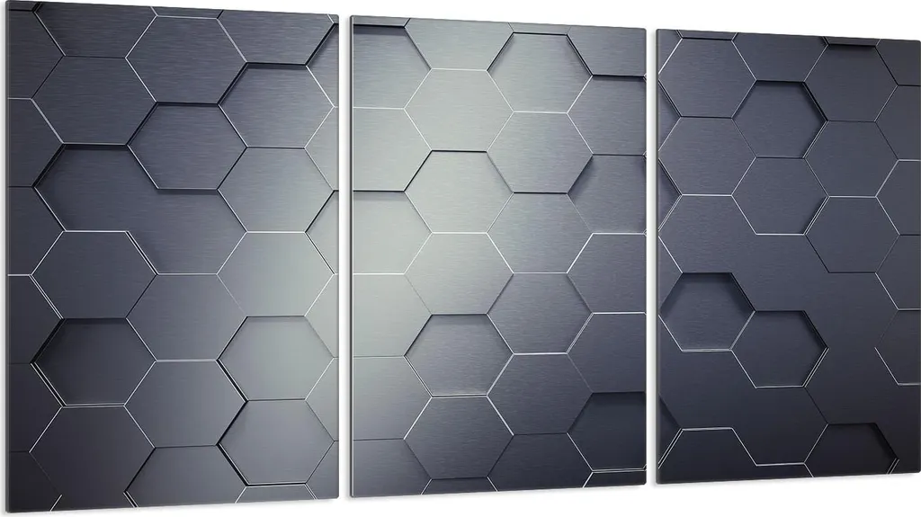 Set 3 Coprifornelli Universali in Vetro 30x52 cm - Grigio Antigraffio