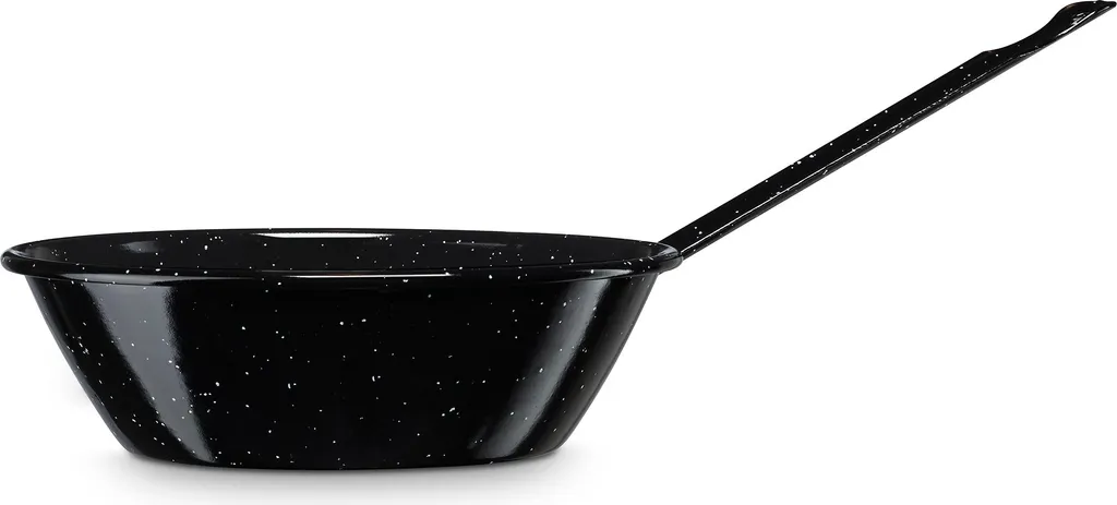 Briebe Levante Padella friggitrice a induzione 16cm Acciaio smaltato, Padella alta 0,6L, Nero Fuoco