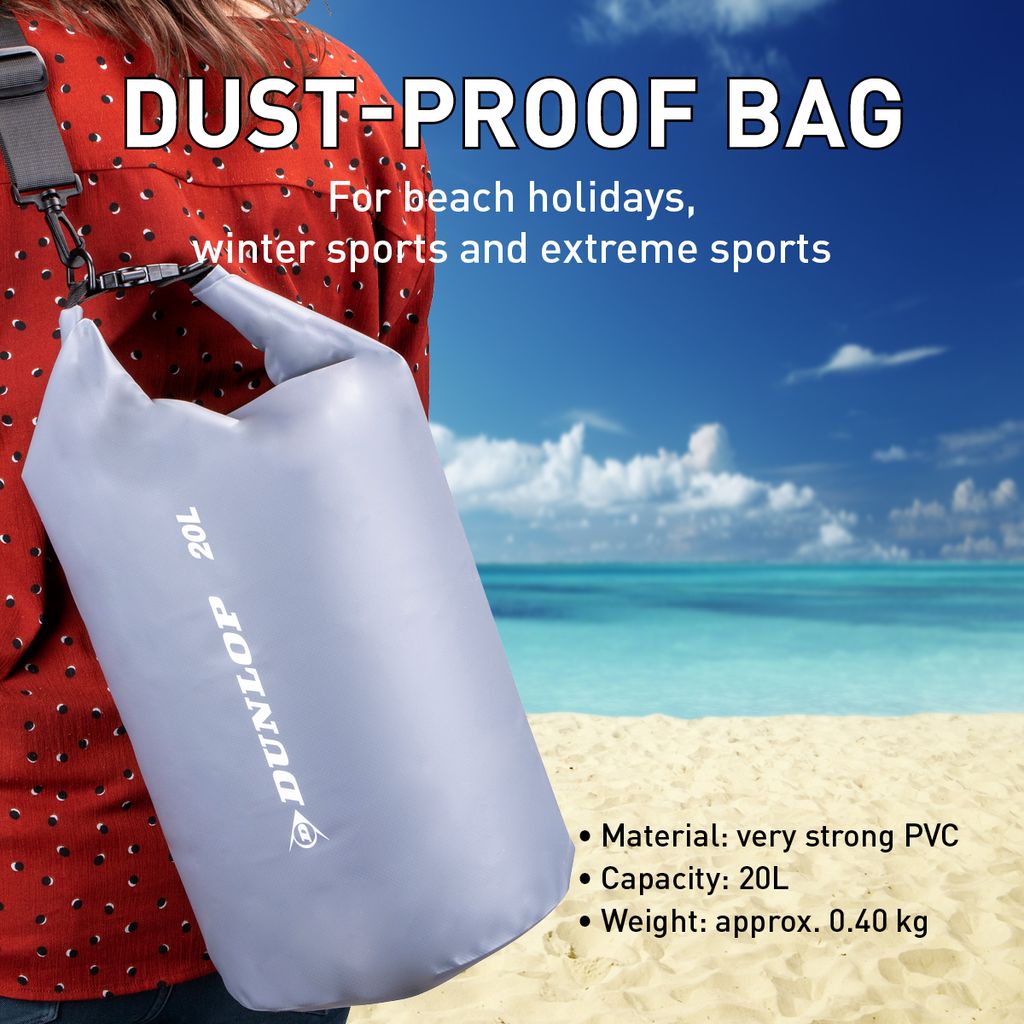 Dunlop Dry Bag 10L - Wasserdichte Tasche Mit Schultergurt