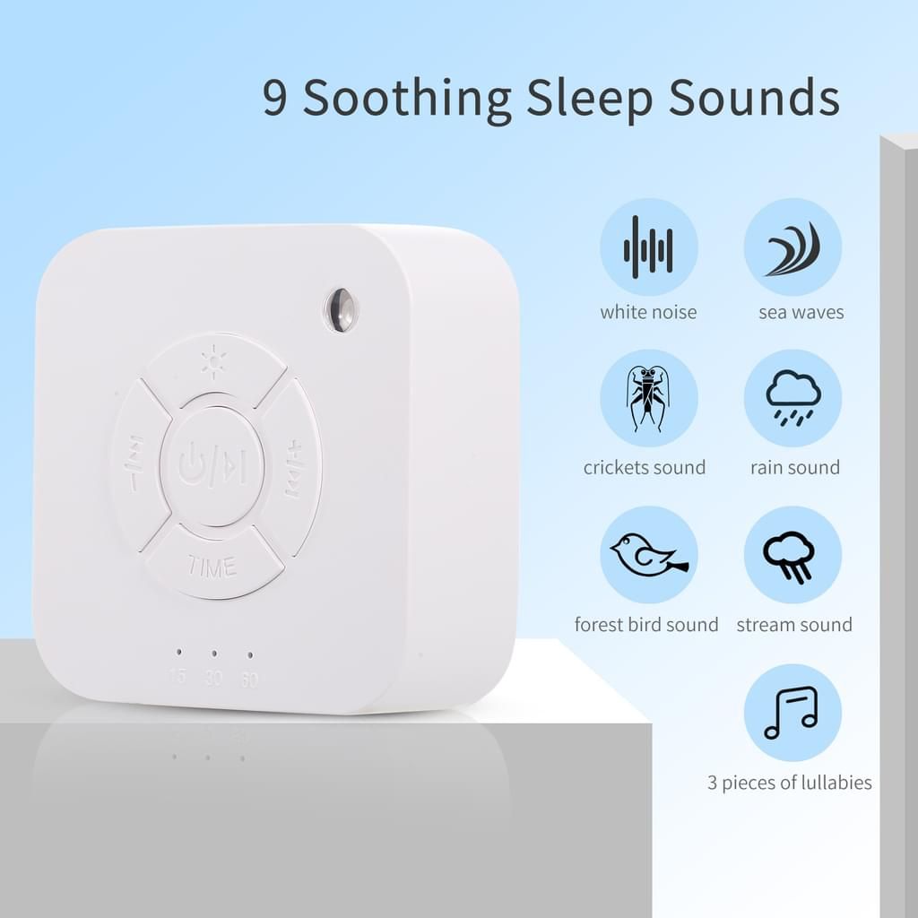 White Noise Machine zum Schlafen, mit 9 beruhigenden Sounds Produktbild 