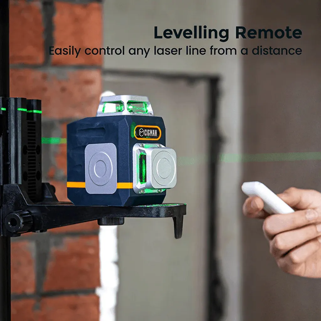 CIGMAN CM720 Niveau Laser Vert 2x360° avec Télécommande Haute Précision - 2